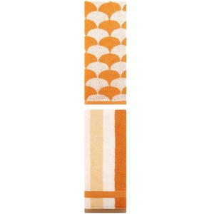 REGALWOVEN Geometric Cotton Soft Absorbent Decorative Hand Towel Set for Bathroom 13" x 29" 2 Pcs - 1 of 4