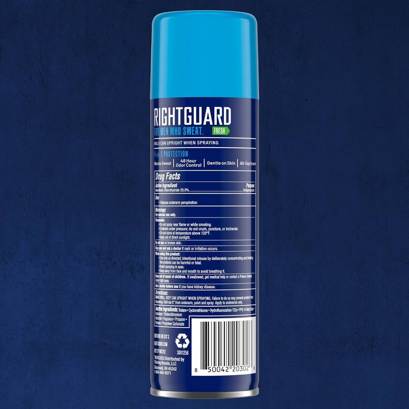 Right Guard Sport Antiperspirant &#38; Deodorant Spray 4-in-1 Protection Spray Deodorant For Men Blocks Sweat 48-Hour Odor Control Fresh Scent - 6oz, 3 of 9