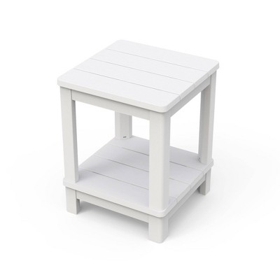 Outdoor Adirondack 2 Tier Side Table - White - Keter