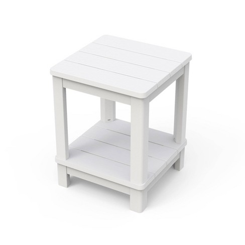 Outdoor Adirondack 2 Tier Side Table - White - Keter : Target