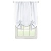 Kate Aurora Shabby Linen Farmhouse Sheer Flax Curtain Tie Up Single Window Curtain Shade - 2 of 2