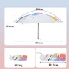 Unique Bargains Compact Umbrella Windproof Folding Lightweight for Travel - 2 of 4