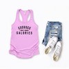 Simply Sage Market Women's Excuses Don't Burn Calories Racerback Tank - 2 of 2