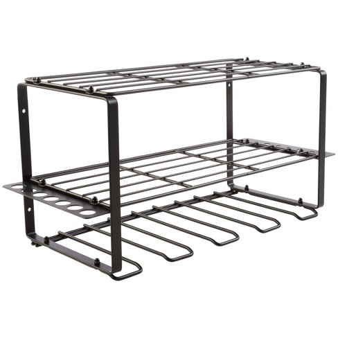 MPM 3-Tier Foldable Shelf Storage with Wheels, Heavy Duty Casters with  Lock, Organizer Rack, Multifunctional Standing Steel Cart, Perfect for  Kitchen, Garage, Home Office, and Pantry 