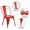 Emma And Oliver Commercial Grade Red Metal Indoor-outdoor Stackable ...