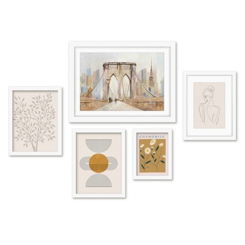 Dreamy Destinations 6 Piece Shadowbox Frame Gallery Wall Art Set - Americanflat