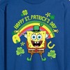 Men's - SpongeBob Squarepants - Happy St. Patricks Day Long Sleeve Graphic T-Shirt - 2 of 4