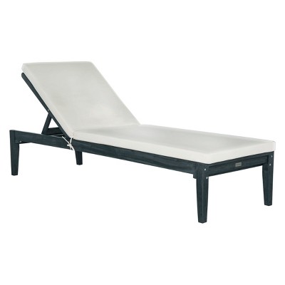 Arcata Sunlounger Dark Gray/Beige - Safavieh