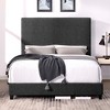 NicBex Modern Queen/King Upholstered Platform Bed Frame with Boucle Tufted Headboard,Solid Wood Slats Support,Box Spring Needed,Easy Assembly - 2 of 4