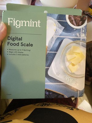 11lb Digital Kitchen Food Scale White - Figmint™ : Target