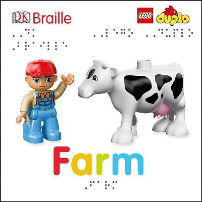 DK Braille: Lego Duplo: Farm - by  Emma Grange (Board Book)