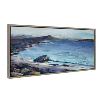 18" x 40" Sylvie From Here Everything is Beautiful Canvas by Nel Whatmore Gray - Kate & Laurel All Things Decor