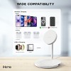 iHome 3-in-1 Magnetic Charging Stand, 15W Wireless Charger for iPhone, AirPods & More - 4 of 4