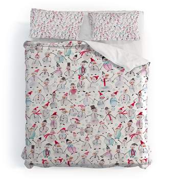 Ninola Design Friendly snowmen Duvet Cover + Pillow Sham(s) - Deny Designs