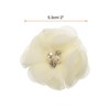 Unique Bargains Artificial Rhinestone Chiffon Flower Heads 12 Pcs - 2 of 4