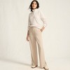 Lands' End Women's Knit High Rise Relaxed Straight Leg Side Stripe Pants - 4 of 4