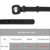 INSPIRE CHIC Womens 0.9" Width Pure Faux Leather Waistband Belts 1Pc - 4 of 4