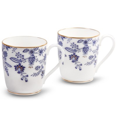 Noritake Blue Sorrentino Mugs, Set of 2