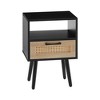 NicBex Nightstand with 1 Drawer,15.75 inch Bedside Table with Open Shelf and  Wood Legs,Modern Side Table for Bedroom,Living Room - 2 of 4