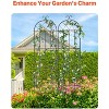 VEVOR Garden Trellis for Climbing Plants, 87 x 20 in, 2 Packs Rustproof Metal Garden Flower Trellis, Outdoor Climbing Rose Trellis Cucumbers Support - 4 of 4
