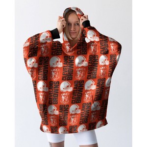 NFL Cleveland Browns Adult Wearable Blanket - 1 of 2