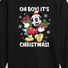 Boys' - Disney - Mickey Mouse Oh Boy Its Christmas Long Sleeve Graphic T-Shirt - image 2 of 4