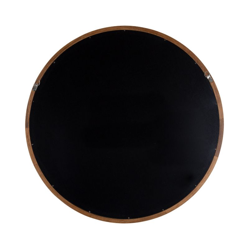 Kate and Laurel Hatherleigh Round Wood Wall Mirror, 4 of 10