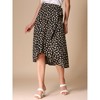 INSPIRE CHIC Women's High Waist Floral Print Midi Length Tie Front Split Skirts - 3 of 4