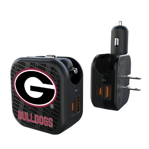 NCAA SEC Universities Text Backdrop 18-Watt 2 in 1 USB A/C Charger - 1 of 3