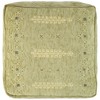 HomeRoots 18" Green Cotton Blend Boho Pouf Ottoman - 4 of 4