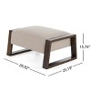 Stylish Ottoman Footstool,Ottoman Upholstered,Shoe Changing Bench,Ottoman Footrest,Ottoman For Living Room-Cuddlewood - 3 of 4