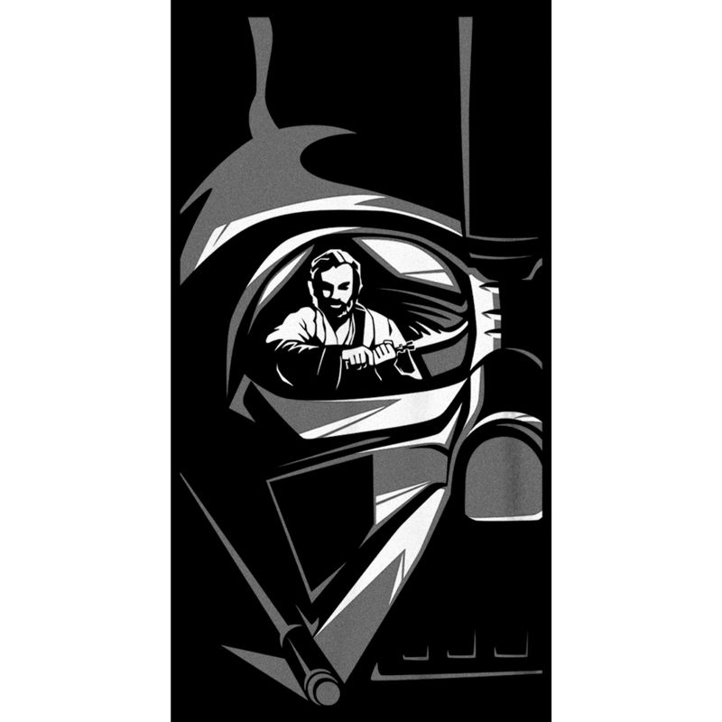 Boy's Star Wars: Obi-Wan Kenobi Darth Vader Helmet Reflection with Obi-Wan T-Shirt, 2 of 6