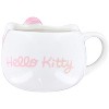 Silver Buffalo Hello Kitty Pink Bow 20 Ounce Ceramic Molded Mug - 2 of 4