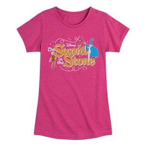 Girls' - Disney - Sword In The Stone Character Group Fitted Short Sleeve Graphic T-Shirt - 1 of 4