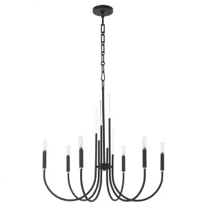 Quorum Lighting Summit 6 - Light Chandelier in  Textured Black - 1 of 1