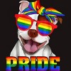 Adult Design By Humans Pit Bull Rainbow Pride Dog By Luckyst T-Shirt - 2 of 2