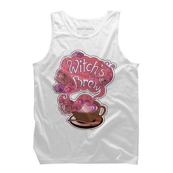 Men's Design By Humans Witch's Brew Cup of Coffee Pretty Halloween Concoction Shirt By TronicTees Tank Top