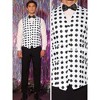 Lars Amadeus Men's Slim Fit V Neck Formal Polka Dots Suit Waistcoat - 4 of 4