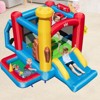 Tangkula Inflatable Bounce House with 480W Air Blower Bouncer Playhouse Castle with Slides Jump Area Ocean Ball Pit Basketball Hoop - 2 of 4