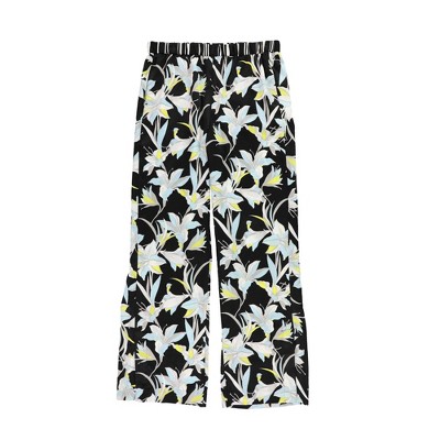 bar III Womens Printed Floral Casual Wide Leg Pants