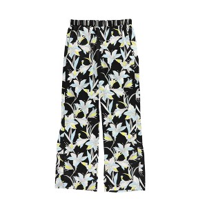 bar III Womens Printed Floral Casual Wide Leg Pants - 1 of 2