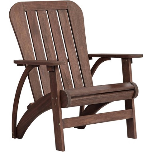 Teal Island Designs Dylan Dark Wood Outdoor Adirondack Chair Target