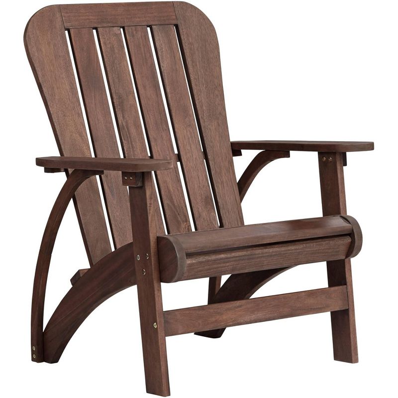 Teal Island Designs Dylan Dark Wood Outdoor Adirondack Chair, 1 of 9