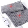 Weighted Heating Pad with 2 Massagers, Electric Heating Pad for Back, Neck & Shoulder, 3 Heat Levels, 3 Vibration Modes, Grey - 2 of 4
