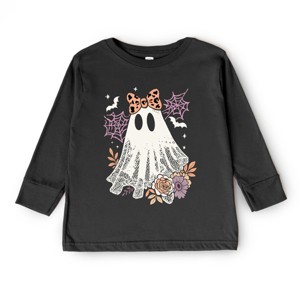 Coquette Ghost Roses - Toddler Long Sleeve Graphic Tee and Youth Long Sleeve Graphic T-Shirt - 1 of 4