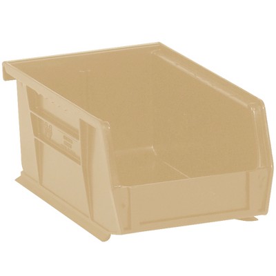 Box Partners Plastic Stack & Hang Bin Boxes 9 1/4" x 6" x 5" Ivory 12/Case BINP0965V