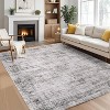 Homhougo 10x13,Runner Rug Soft Vintage Distressed Washable Rug Runners for Hallways Non-Slip Kitchen Runner Low Pile Retro Abstract Taupe - 2 of 4