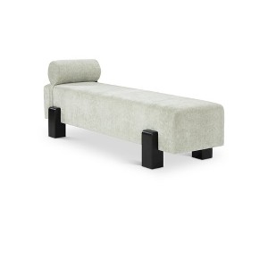 Meridian Furniture,Edison Chenille Fabric Bench - 1 of 4