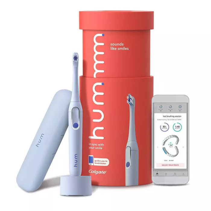Hum By Colgate Smart Rechargeable Electric Toothbrush With Sonic Vibrations And Travel Case : Target