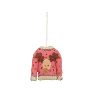 Gallerie II Deer Christmas Sweater Ornament - 1 of 3